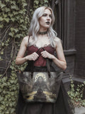 "The Shadow Over Innsmouth" Leather Tote Bag