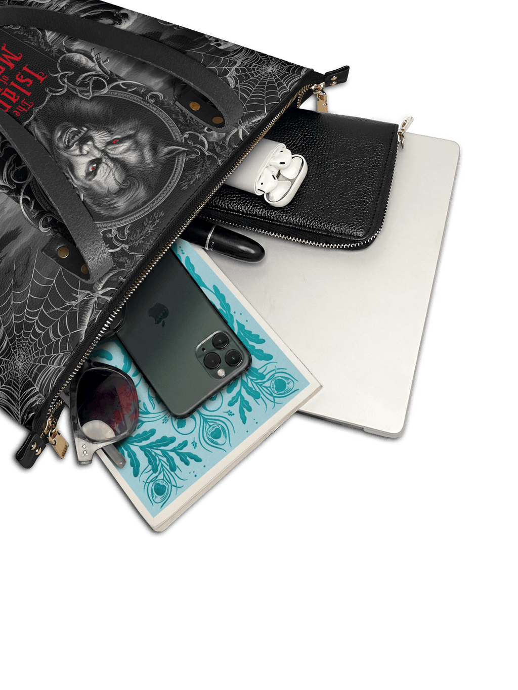 "The Island Of Dr Moreau" Leather Tote Bag
