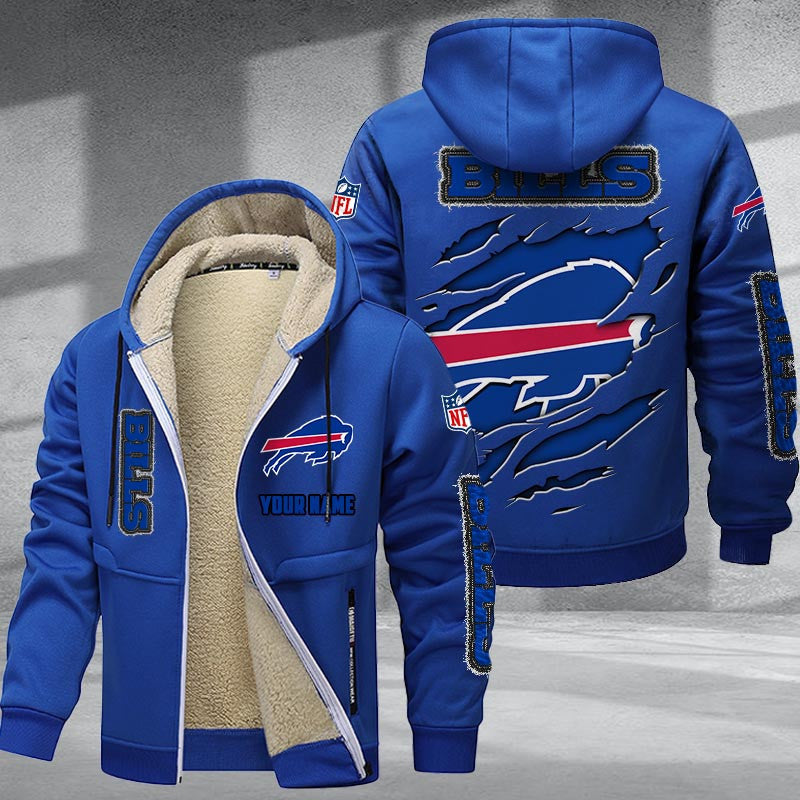Buffalo Bills DMTZ0357 Premium Sherpa-Lined Winter Hoodie – Personalized Edition