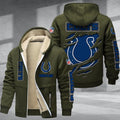 Indianapolis Colts DMTZ0367 Premium Sherpa-Lined Winter Hoodie – Personalized Edition