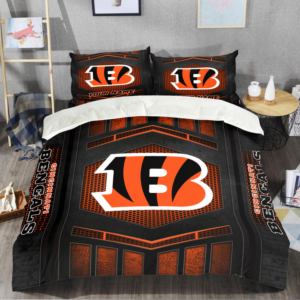 Cincinnati Bengals Personalized Bedding Set Best Gift For Fan BGBED109