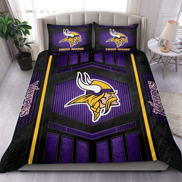 Minnesota Vikings Personalized Bedding Set Best Gift For Fan BGBED123
