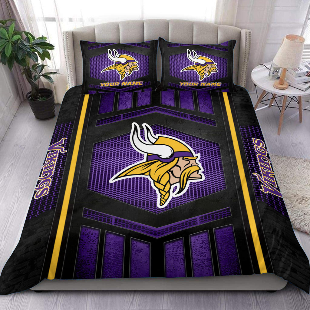 Minnesota Vikings Personalized Bedding Set Best Gift For Fan BGBED123