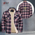 New Orleans Saints Fleece Flannel Plaid Jacket TG55