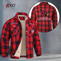 Arizona Cardinals Fleece Flannel Plaid Jacket TG33