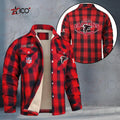 Atlanta Falcons Fleece Flannel Plaid Jacket MN02