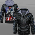 Dallas Cowboys HVKC7057 - Premium & Ultra-Thick Leather Jacket with Fleece Hood