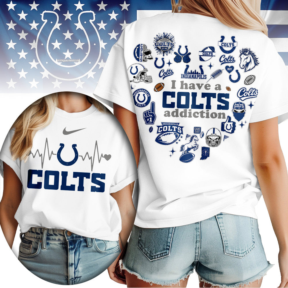 Indianapolis Colts | Premium NFL Heartbeat Fan Spirit 3D Shirt TD013
