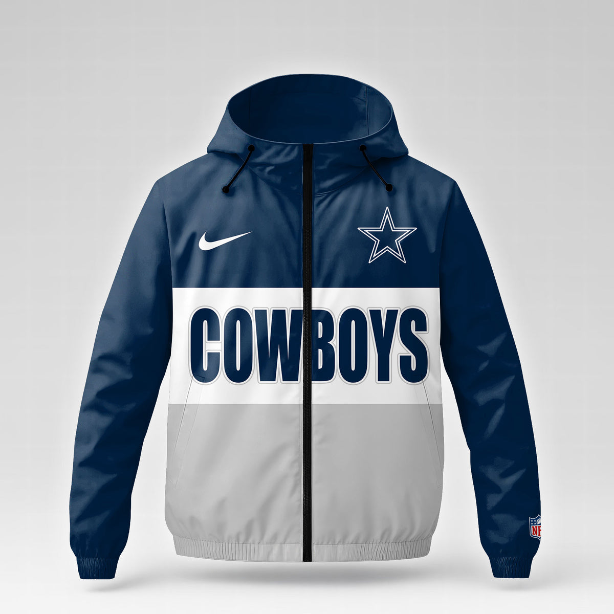Dallas Cowboys | Premium NFL Strength Through Christ Windbreaker Jacket NTH1