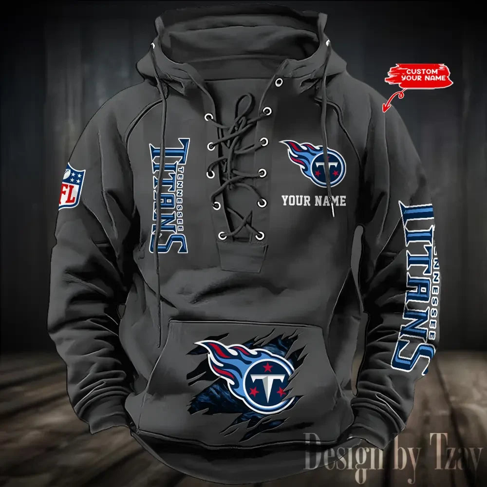 SPTS9HLUH127-Tennessee Titans Men's Hooded Lace-up Hoodie