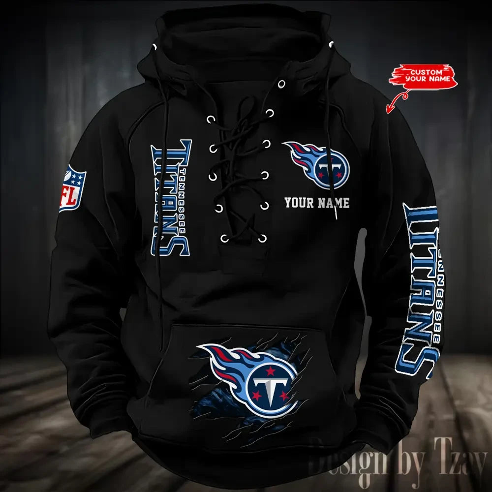 SPTS9HLUH127-Tennessee Titans Men's Hooded Lace-up Hoodie