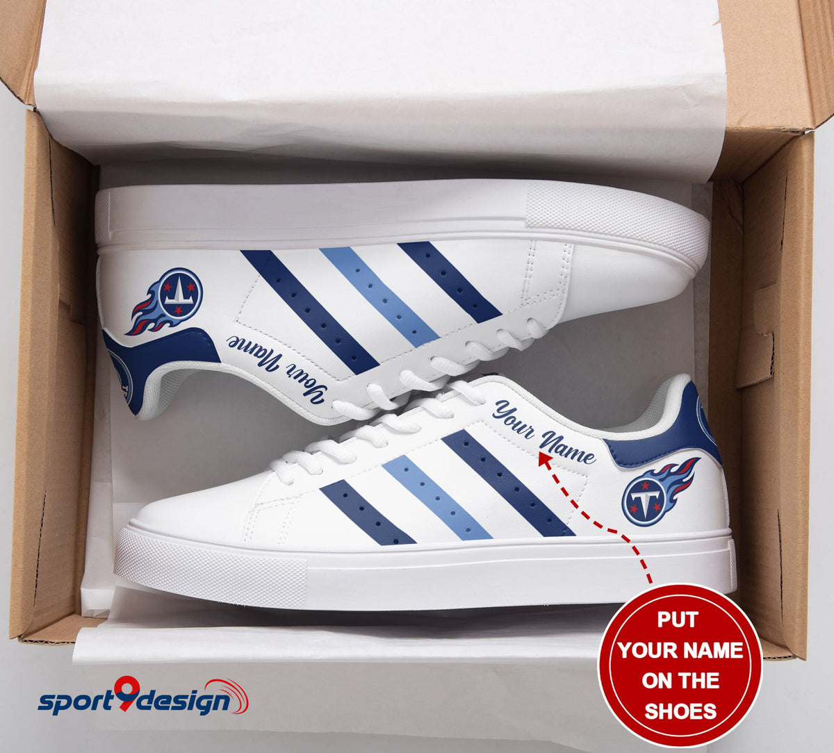 Tennessee Titans Personalized SS Custom Sneakers 054