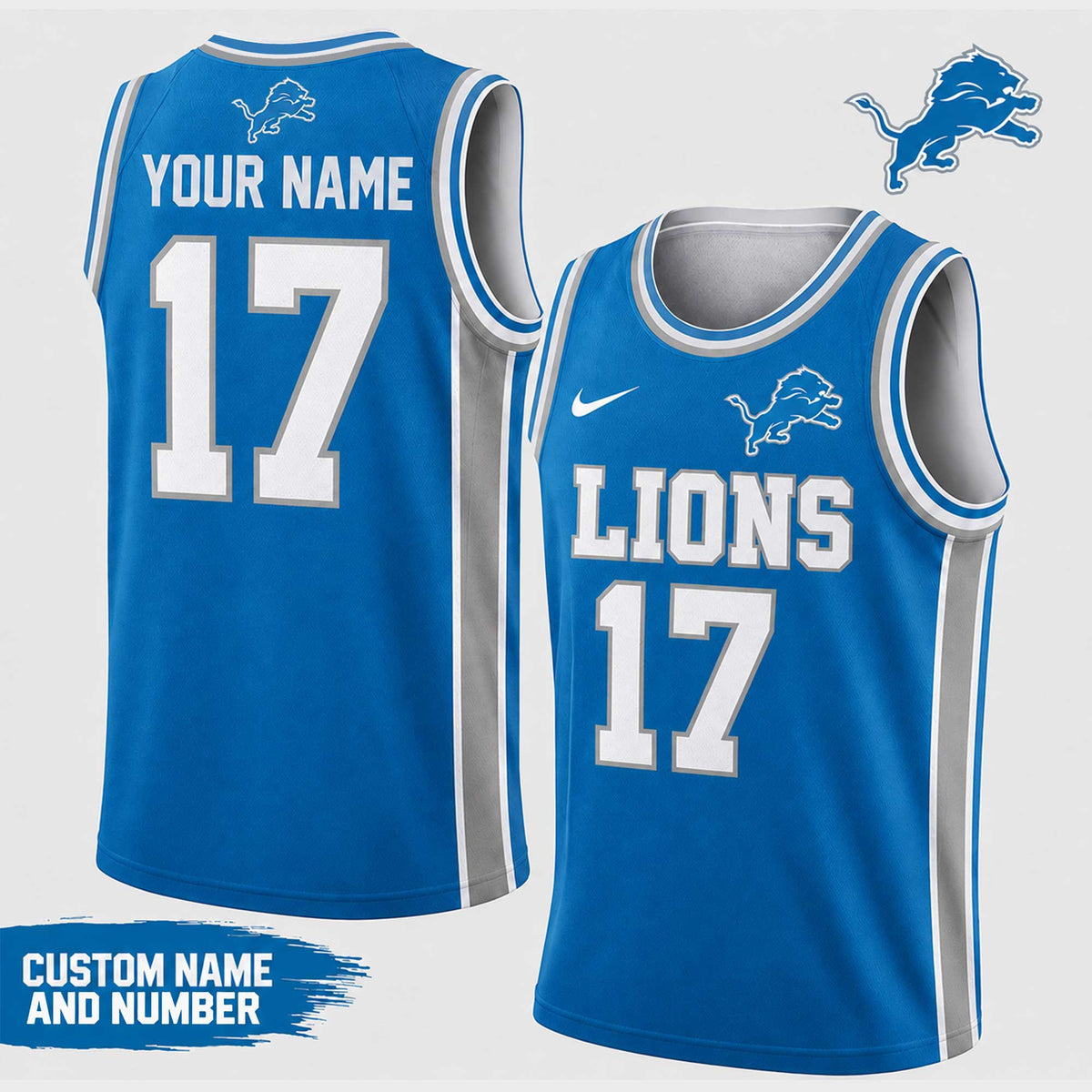 Detroit Lions | Premium NFL Fan Pride Tank Top Shirt VA8706