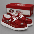 San Francisco 49ers | Premium NFL Football Field Fan Loafer Shoes - VA33018