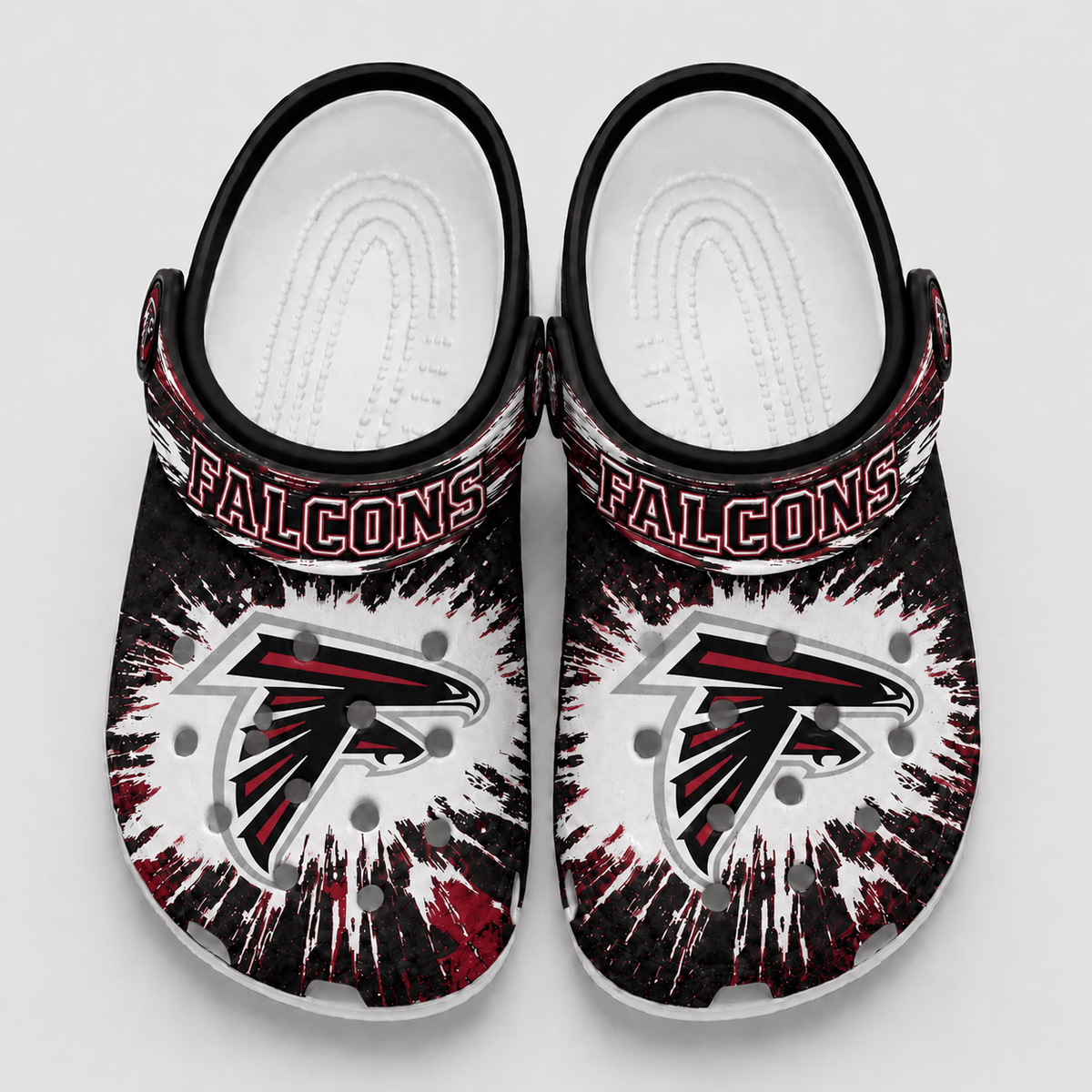 Atlanta Falcons | Premium NFL Splash Burst Fan Crocs VAN234