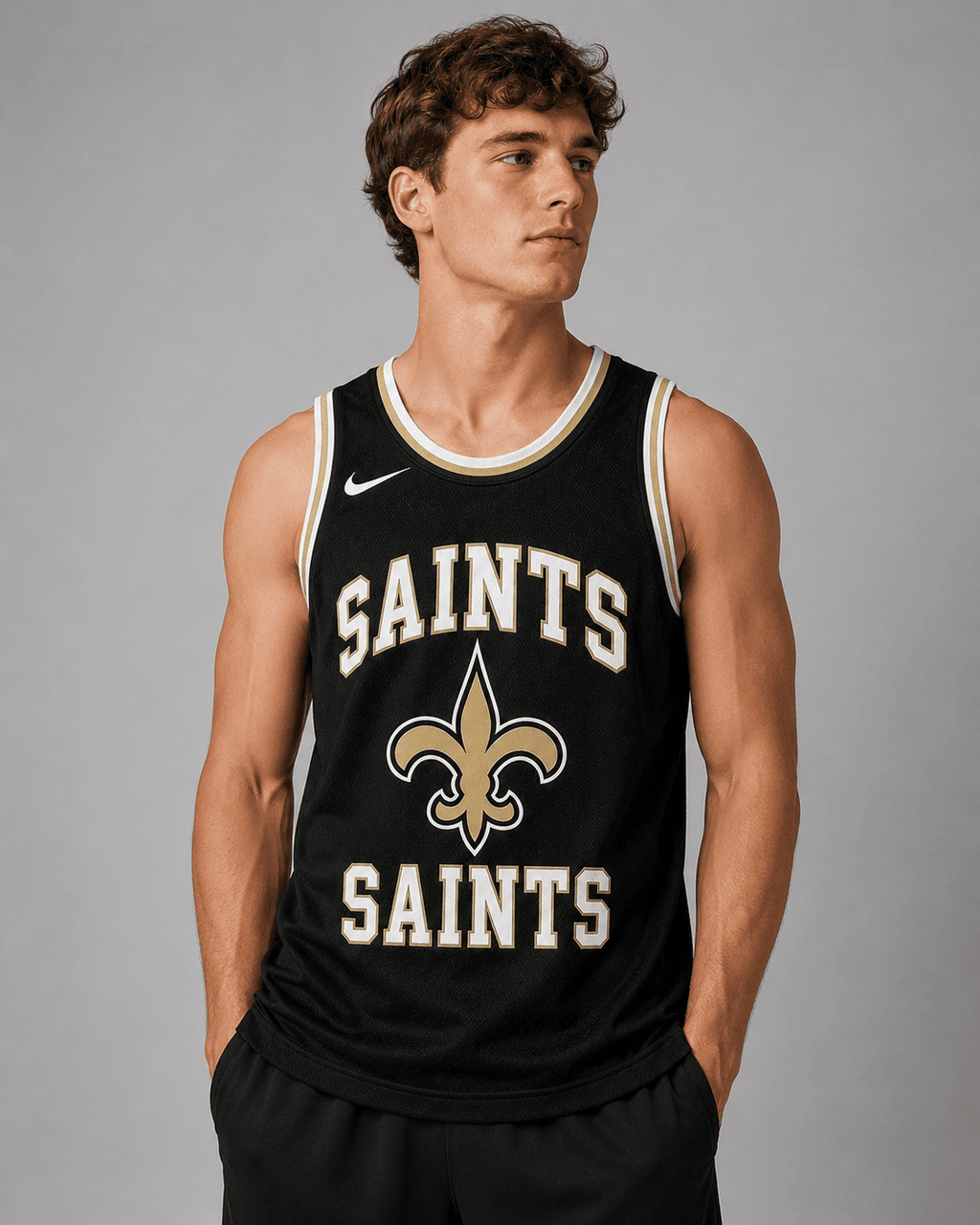 New Orleans Saints | Premium NFL Personalized Team Custom Name Number Sports Tank Top NDN134