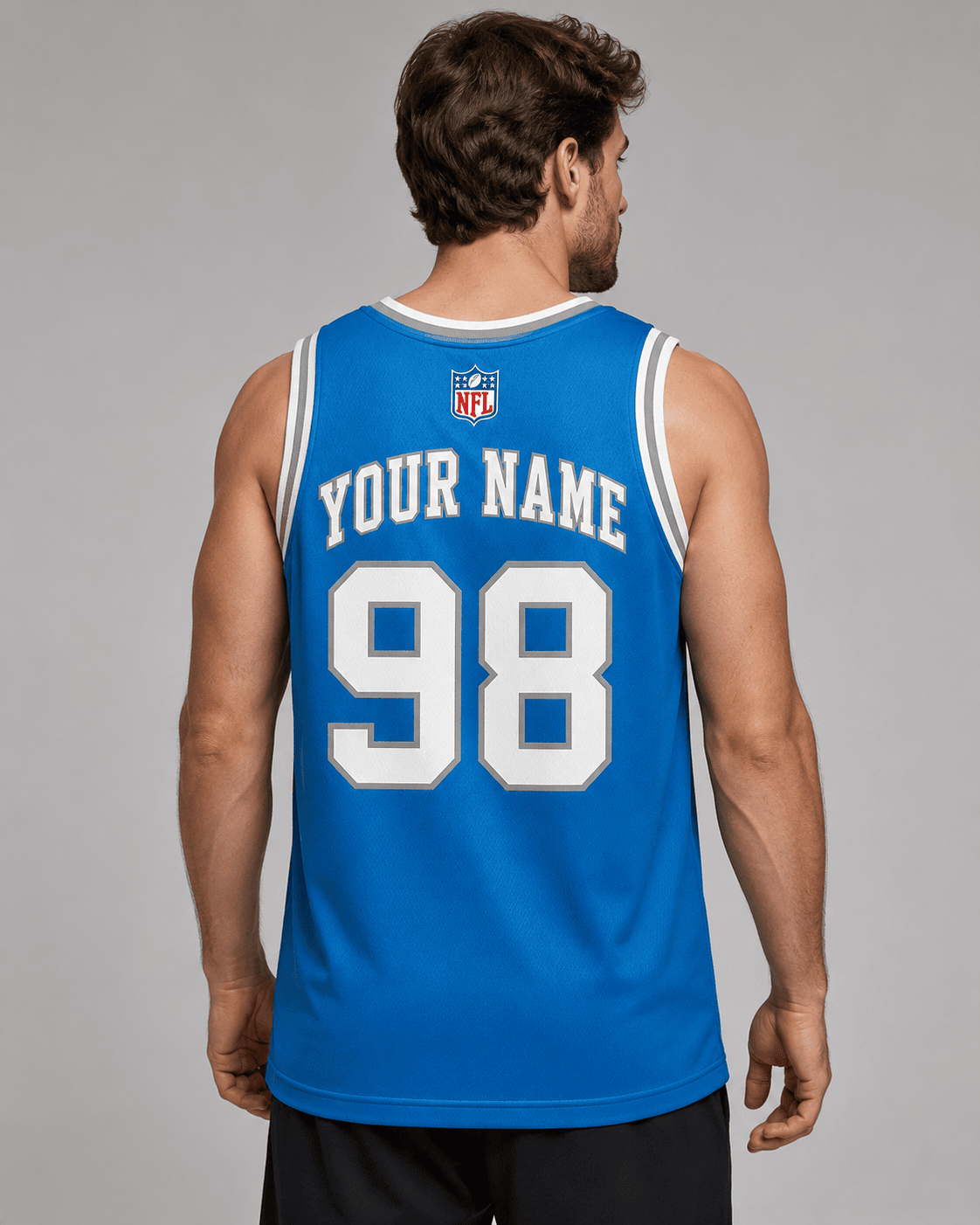Detroit Lions | Premium NFL Personalized Team Custom Name Number Sports Tank Top NDN122