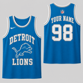 Detroit Lions | Premium NFL Personalized Team Custom Name Number Sports Tank Top NDN122