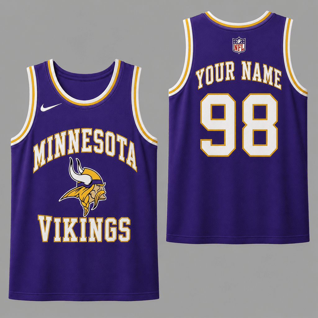 Minnesota Vikings | Premium NFL Personalized Team Custom Name Number Sports Tank Top NDN124