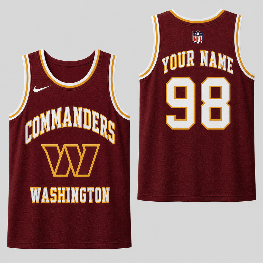 Washington Commanders | Premium NFL Personalized Team Custom Name Number Sports Tank Top NDN105