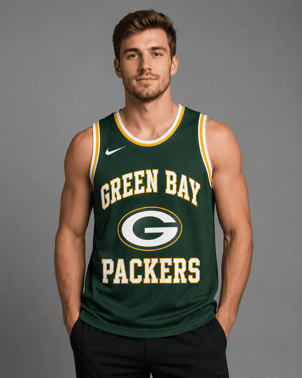 Green Bay Packers | Premium NFL Personalized Team Custom Name Number Sports Tank Top NDN101