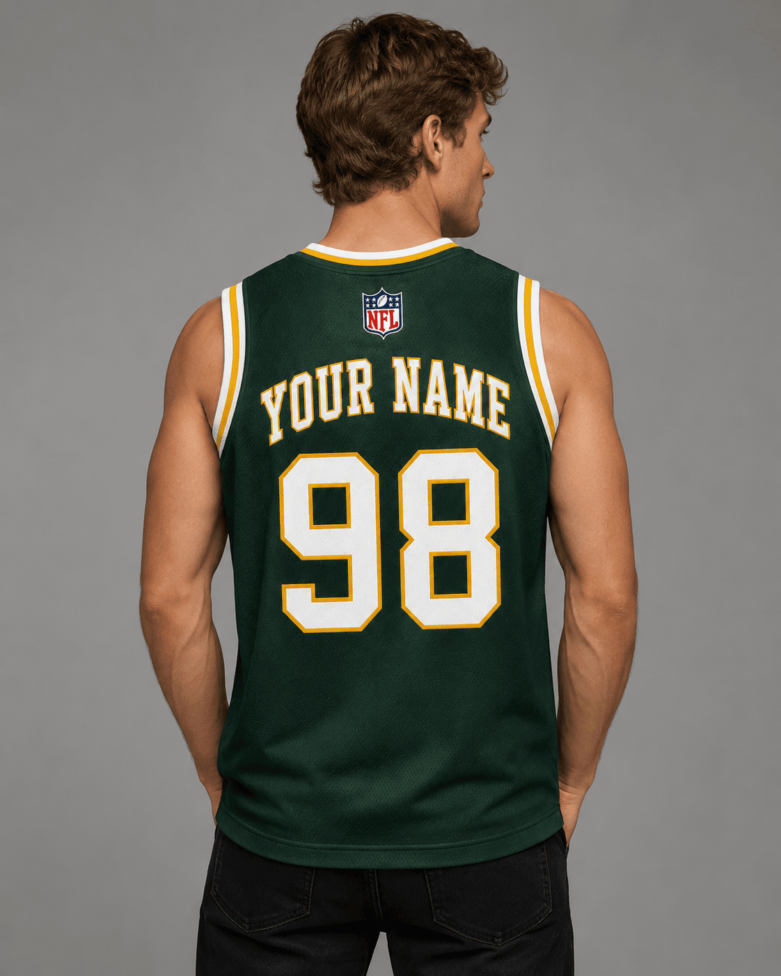 Green Bay Packers | Premium NFL Personalized Team Custom Name Number Sports Tank Top NDN101