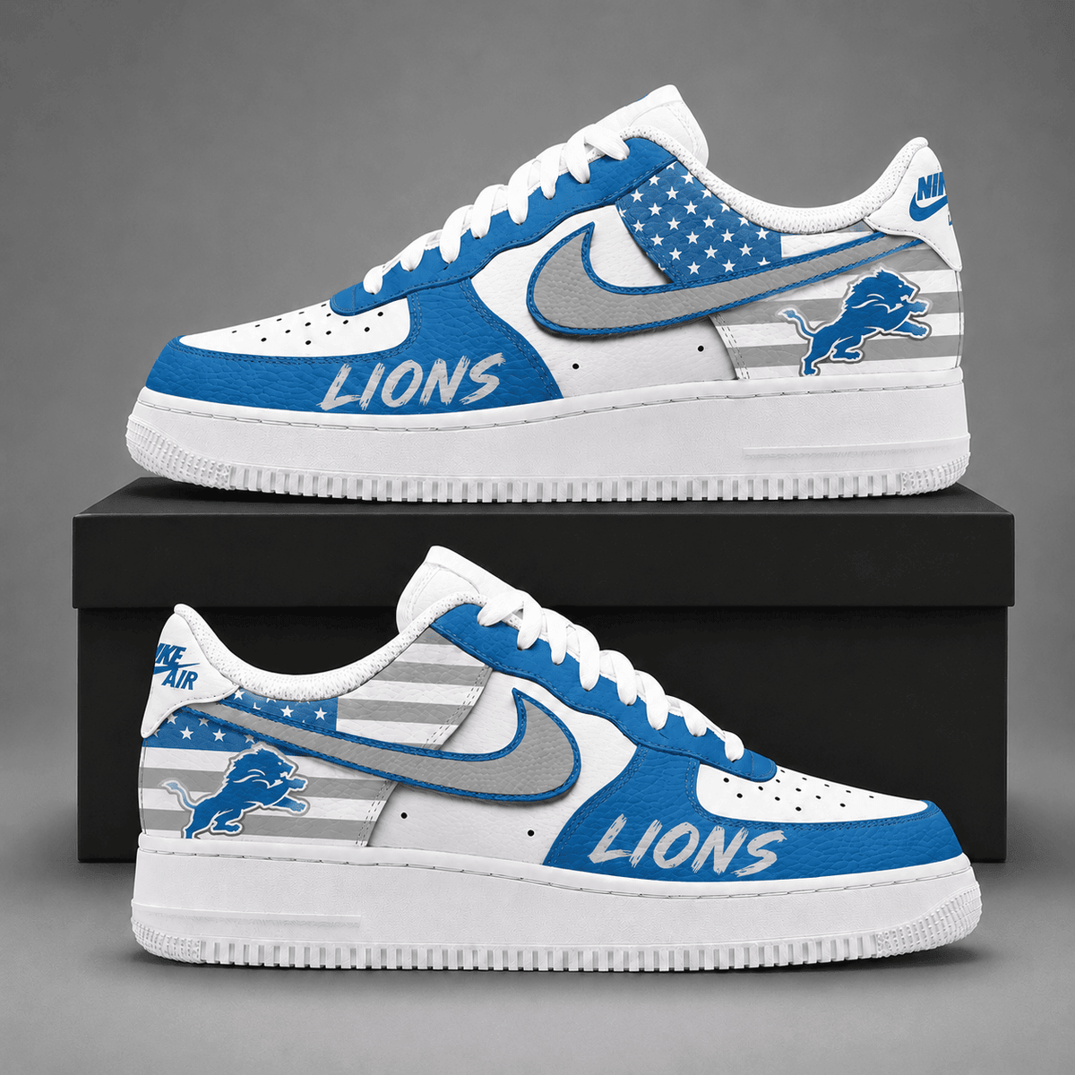 Detroit Lions | Premium American Football Team Limited AF1 Shoes NDN512