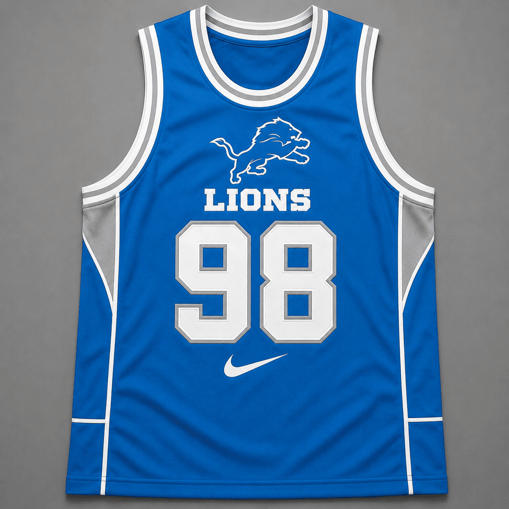 Detroit Lions | Premium NFL Custom Basketball Tank Top For Men And Women NDN