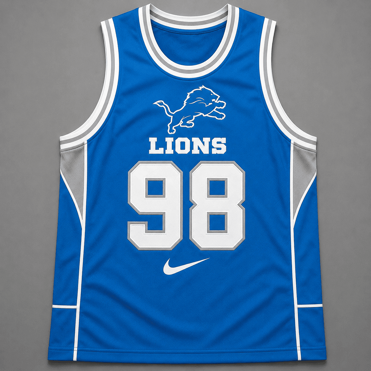 Detroit Lions | Premium NFL Custom Basketball Tank Top For Men And Women NDN