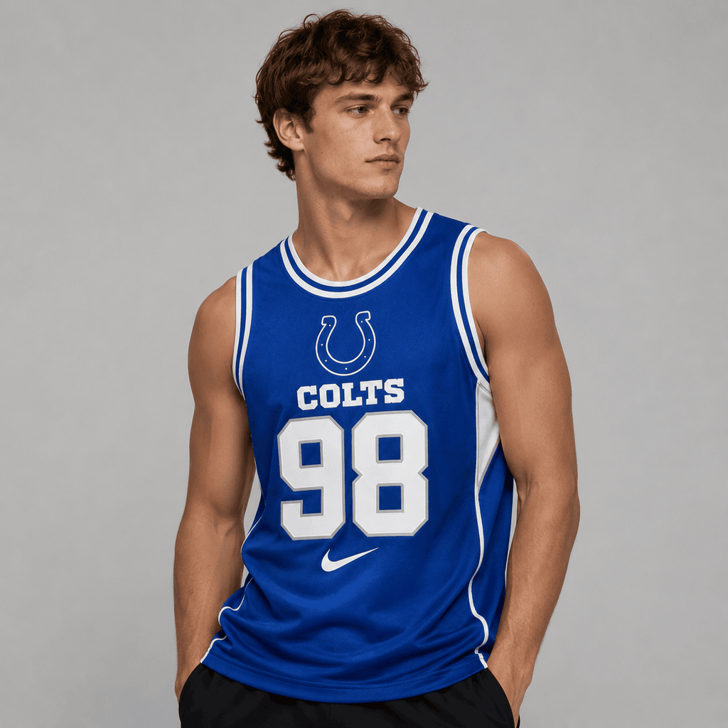Indianapolis Colts | Premium NFL Custom Basketball Tank Top For Men And Women NDN
