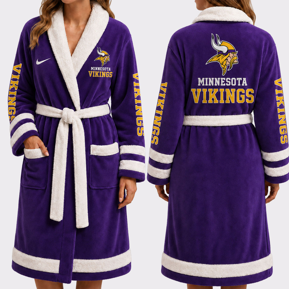Minnesota Vikings | Premium NFL Fleece Bathrobe VA1253