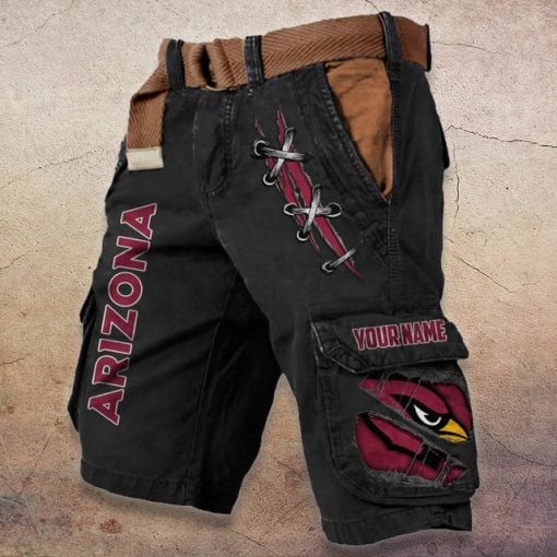 Arizona Cardinals Pocket Print Cargo Shorts (Belt Not Included) S9MCS130