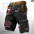 Arizona Cardinals Pocket Print Cargo Shorts (Belt Not Included) S9MCS098