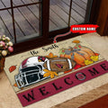 NFL01-Arizona Cardinals Welcome Fall Football Doormat - Custom name