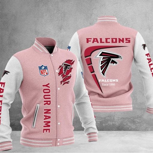Atlanta Falcons Custom Multicolors Button Jacket CJ58