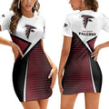 Atlanta Falcons Casual Short Sleeve Bodycon Mini Dress BG130