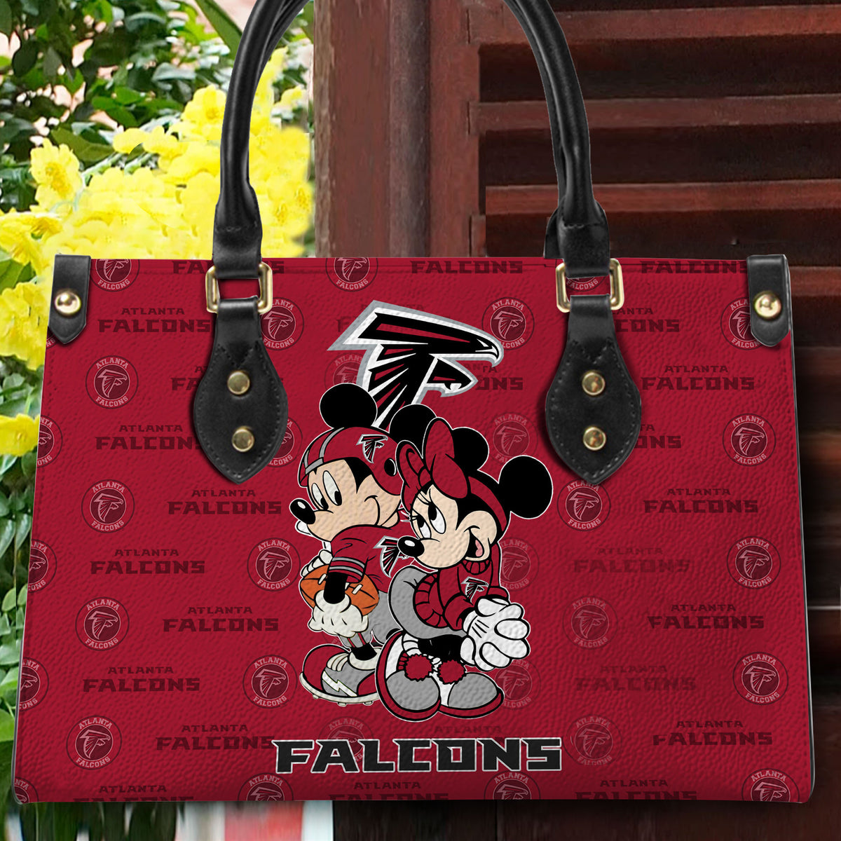 Atlanta Falcons Personalized Leather Hand Bag BB81