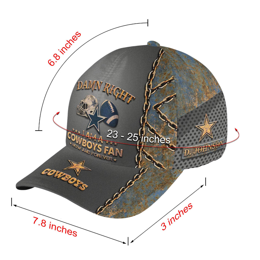 Dallas Cowboys Cap New Version Custom Your Name, Football Team Cap, Football Lovers Gifts ETRG-477009