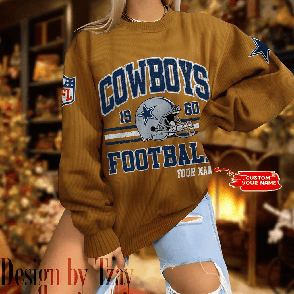 Dallas Cowboys Personalized Fashion Design New Woolen Sweater  BGSWT284