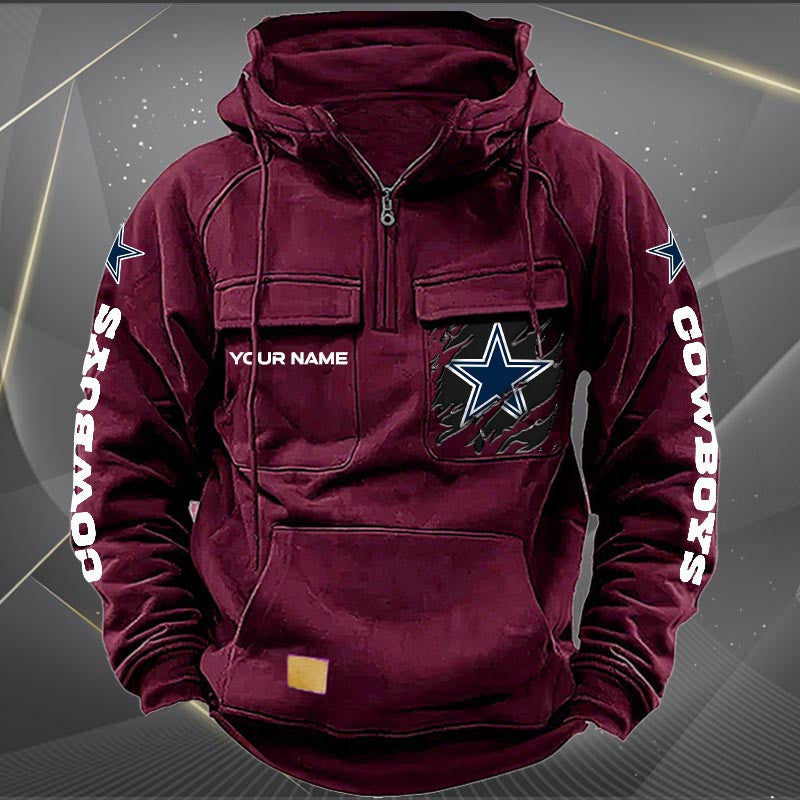 Dallas Cowboys Vintage Men Hoodie AZVMHD040
