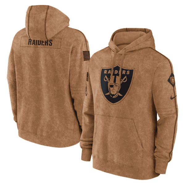 Las Vegas Raiders Men's Sideline Pullover Hoodie AZMSPHD017