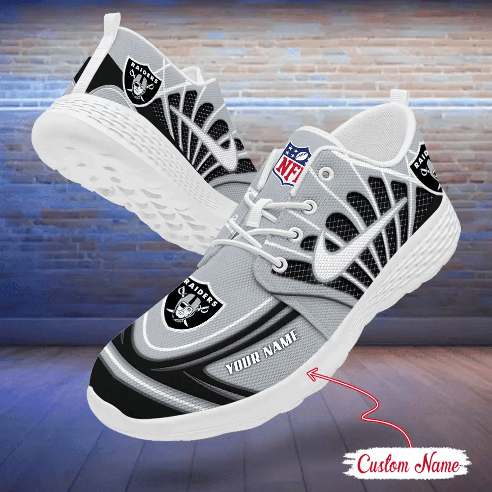 Las Vegas Raiders Custom Name Wading Shoes S9WS017