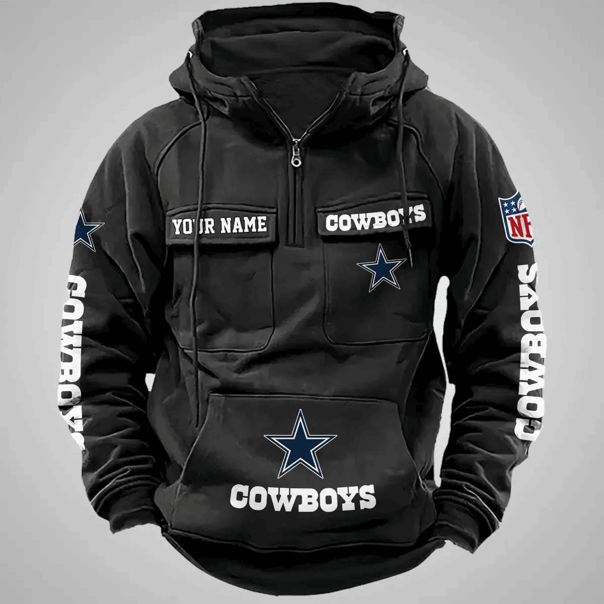 Dallas Cowboys Vintage Men Hoodie AZVMHD100