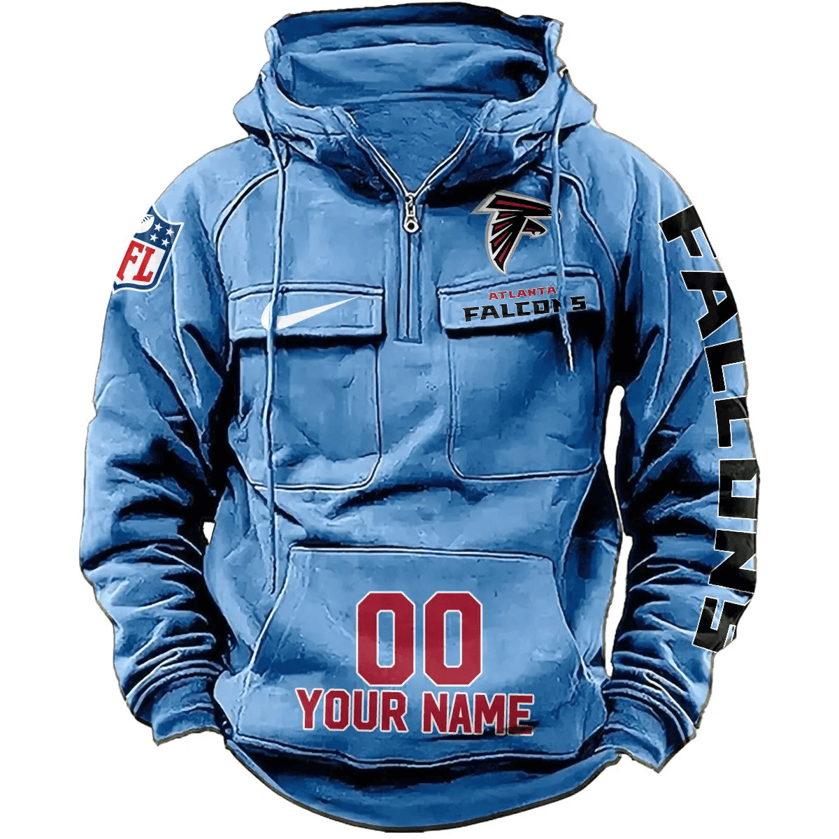 Atlanta Falcons Vintage Men Hoodie AZVMHD063