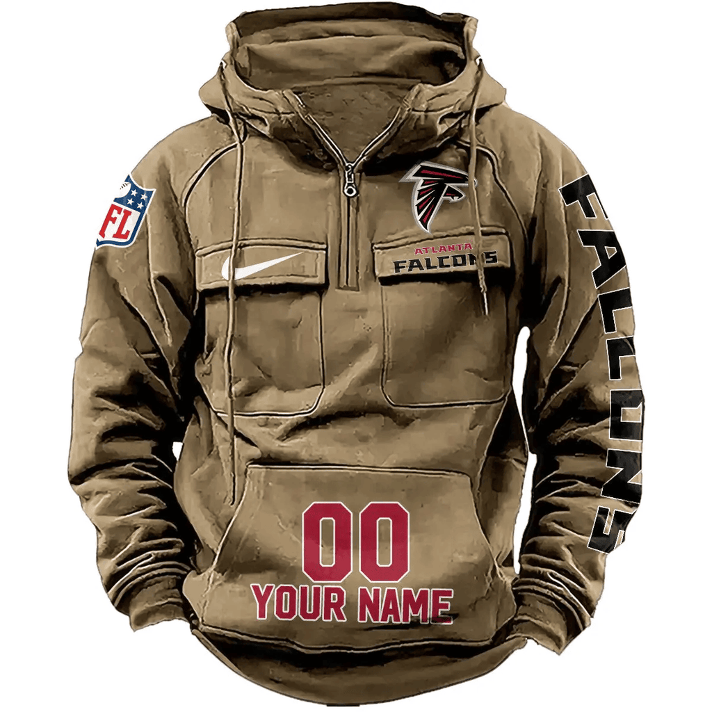 Atlanta Falcons Vintage Men Hoodie AZVMHD063