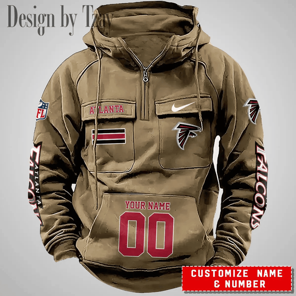 Atlanta Falcons Vintage Men Hoodie DV2 AZVMHD381