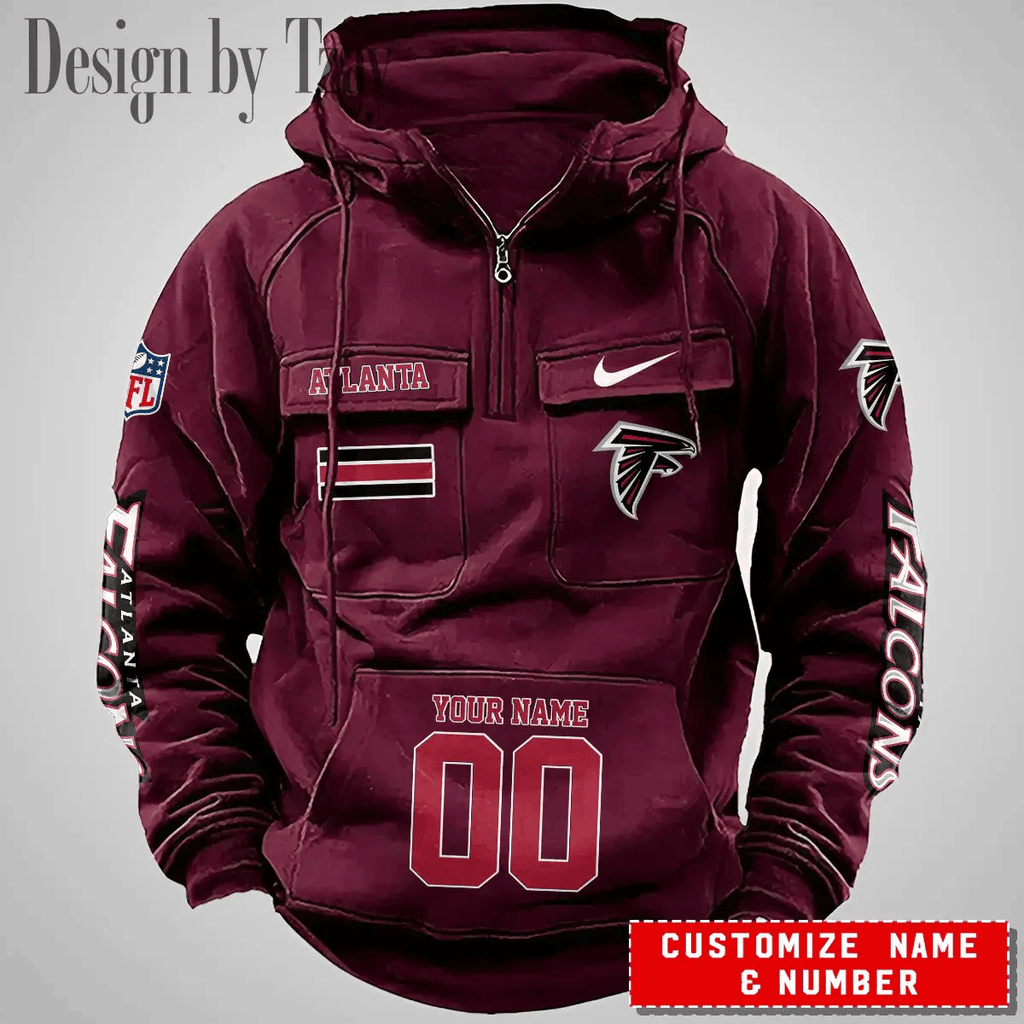 Atlanta Falcons Vintage Men Hoodie DV2 AZVMHD381