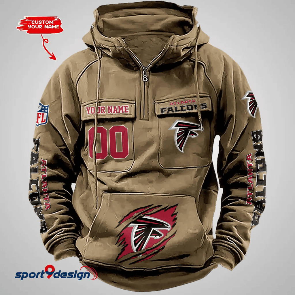 Atlanta Falcons Vintage Men Hoodie AZVMHD151