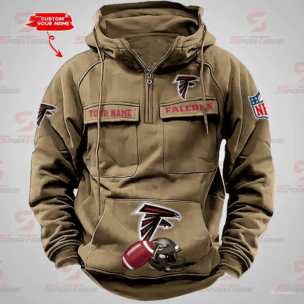 Atlanta Falcons Vintage Men Hoodie AZVMHD355