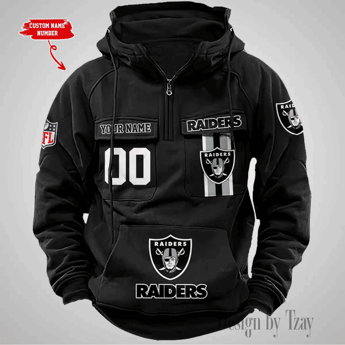 Las Vegas Raiders Vintage Men Hoodie DV2 AZVMHD428